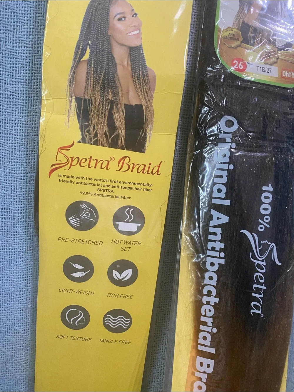 Pre-Stretched Braiding Hair - Black to Brown Ombre